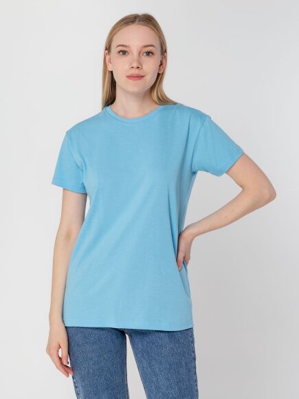 Футболка унисекс T-Bolka 160, голубая Футболка унисекс T-Bolka 160, голубая