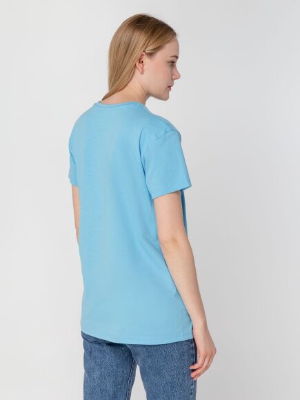 Футболка унисекс T-Bolka 160, голубая Футболка унисекс T-Bolka 160, голубая