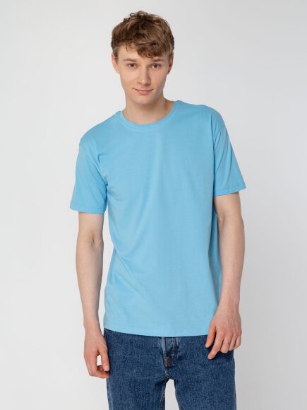 Футболка унисекс T-Bolka 160, голубая Футболка унисекс T-Bolka 160, голубая