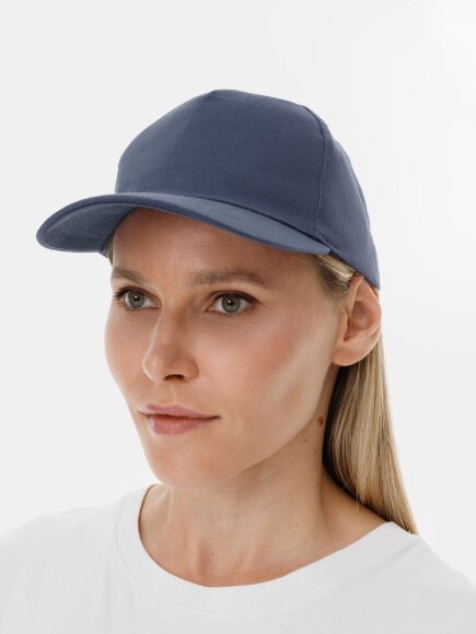 Бейсболка Long Beach, синяя (джинс) Бейсболка Long Beach, синяя (джинс)