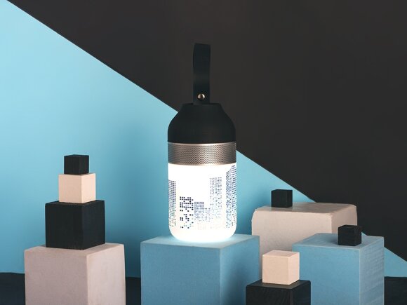 Портативный беспроводной Bluetooth динамик Lantern со встроенным светильником