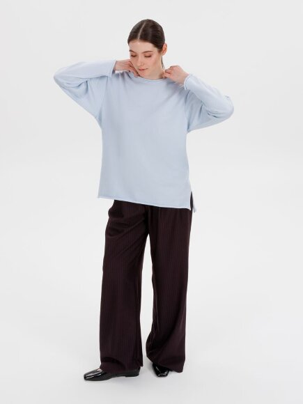 Лонгслив унисекс Siluetti Fuori, светло-голубой