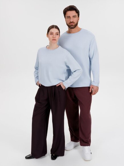 Лонгслив унисекс Siluetti Fuori, светло-голубой