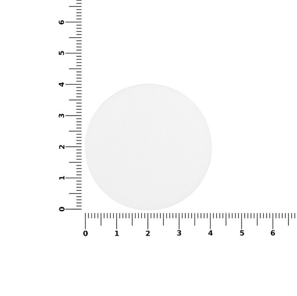 Наклейка тканевая Lunga Round, M, белая