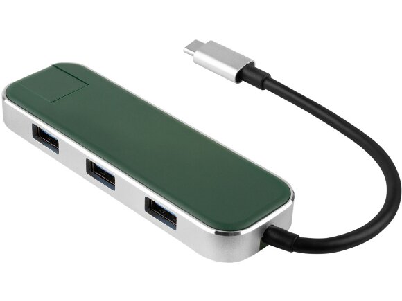 Хаб USB Rombica Type-C Chronos Green Хаб USB Rombica Type-C Chronos Green