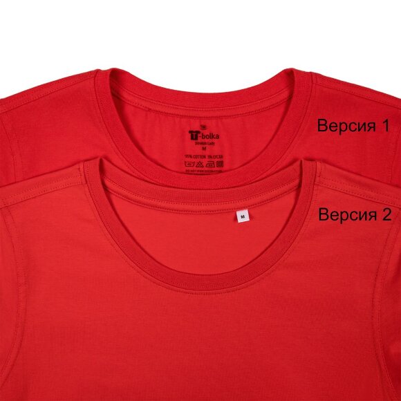Футболка женская T-bolka Stretch Lady, красная Футболка женская T-bolka Stretch Lady, красная