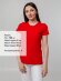 Футболка женская T-bolka Stretch Lady, красная Футболка женская T-bolka Stretch Lady, красная
