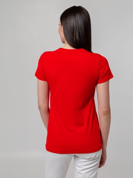 Футболка женская T-bolka Stretch Lady, красная Футболка женская T-bolka Stretch Lady, красная
