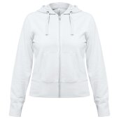 Толстовка женская Hooded Full Zip белая