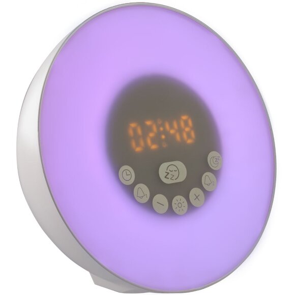 Лампа-колонка dreamTime для пробуждения светом и музыкой, белая Лампа-колонка dreamTime для пробуждения светом и музыкой, белая