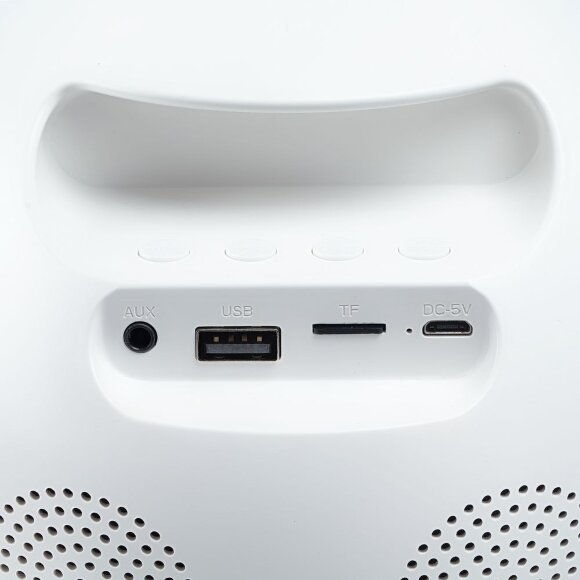 Лампа-колонка dreamTime для пробуждения светом и музыкой, белая Лампа-колонка dreamTime для пробуждения светом и музыкой, белая