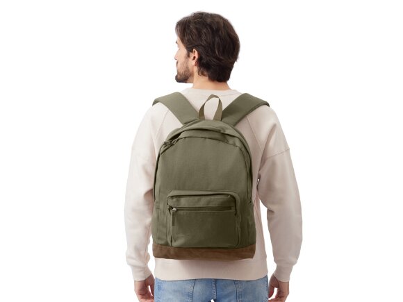 Рюкзак Shammy с эко-замшей для ноутбука 15, бежевый Рюкзак Shammy с эко-замшей для ноутбука 15, бежевый