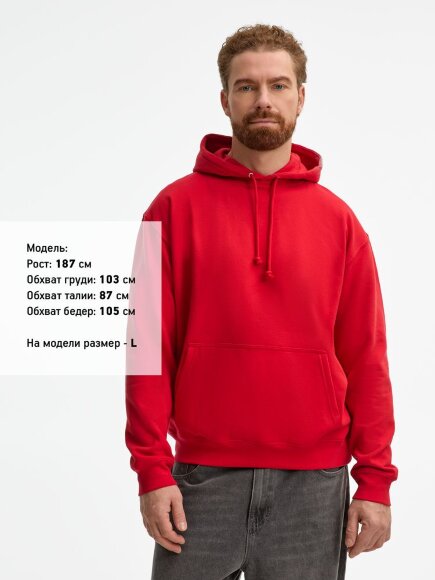 Худи унисекс Condor, красное Худи унисекс Condor, красное
