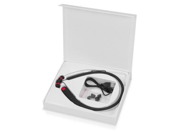 Беспроводные наушники с микрофоном Soundway, черный/красный Беспроводные наушники с микрофоном Soundway, черный/красный