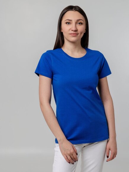 Футболка женская T-bolka Stretch Lady, ярко-синяя (royal) Футболка женская T-bolka Stretch Lady, ярко-синяя (royal)