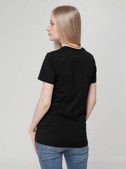 Футболка женская T-bolka Lady, черная Футболка женская T-bolka Lady, черная
