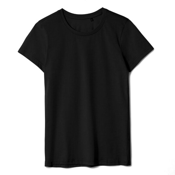 Футболка женская T-bolka Lady, черная Футболка женская T-bolka Lady, черная