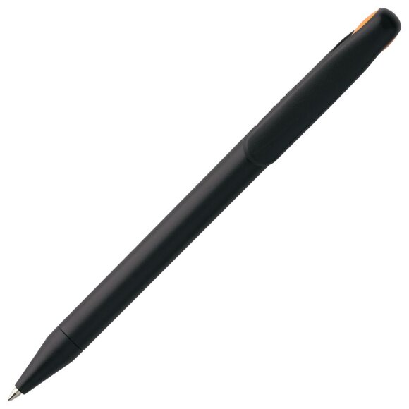 Ручка шариковая Prodir DS1 TMM Dot, черная с оранжевым Ручка шариковая Prodir DS1 TMM Dot, черная с оранжевым