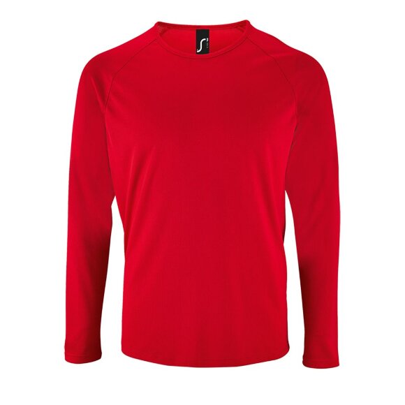 Футболка с длинным рукавом Sporty LSL Men, красная Футболка с длинным рукавом Sporty LSL Men, красная