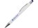 Ручка металлическая шариковая Flowery со стилусом и цветным зеркальным слоем, белый/синий Ручка металлическая шариковая Flowery со стилусом и цветным зеркальным слоем, белый/синий