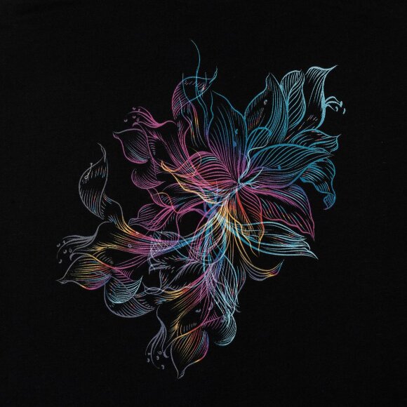 Майка женская Vibrance, черная Майка женская Vibrance, черная