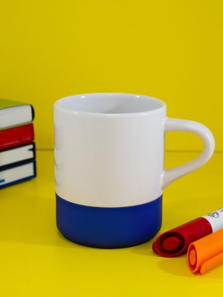 Кружка с силиконовой подставкой Protege , синяя Кружка с силиконовой подставкой Protege , синяя