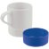 Кружка с силиконовой подставкой Protege , синяя Кружка с силиконовой подставкой Protege , синяя