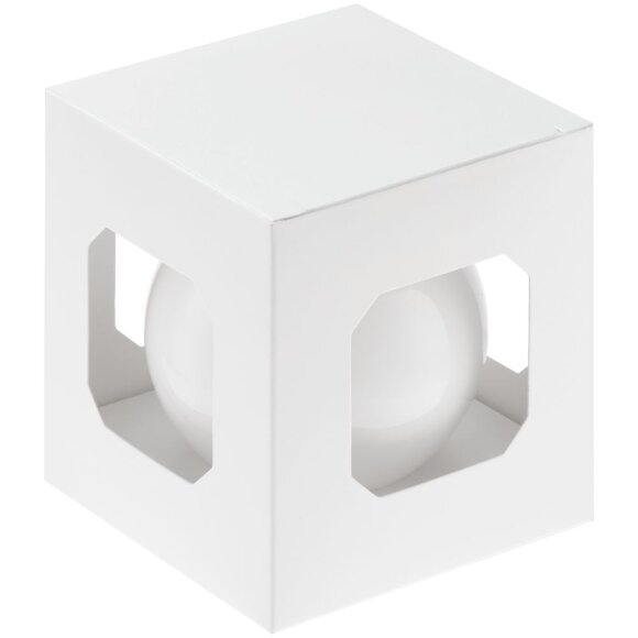 Оформительский шар Finery, 8 см, глянцевый белый