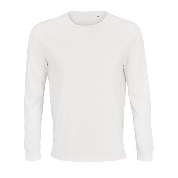 Футболка унисекс с длинным рукавом Pioneer LSL, белая