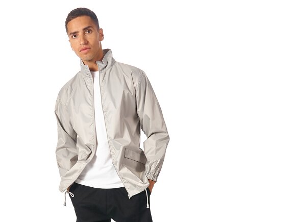 Ветровка Miami мужская с чехлом, серебристый Ветровка Miami мужская с чехлом, серебристый