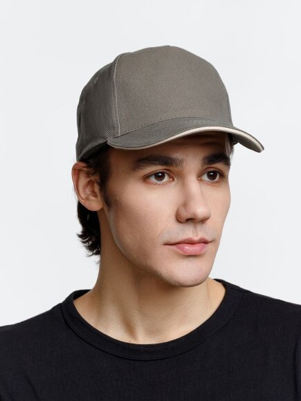 Бейсболка Long Beach, хаки с бежевым Бейсболка Long Beach, хаки с бежевым