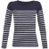 Футболка женская с длинным рукавом Matelot LSL Women, синяя с белым