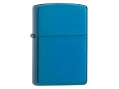 Зажигалка ZIPPO Classic с покрытием Sapphire™, латунь/сталь, синяя, глянцевая, 38x13x57 мм