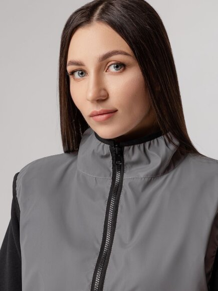 Жилет двусторонний Manifest из светоотражающей ткани, серый Жилет двусторонний Manifest из светоотражающей ткани, серый