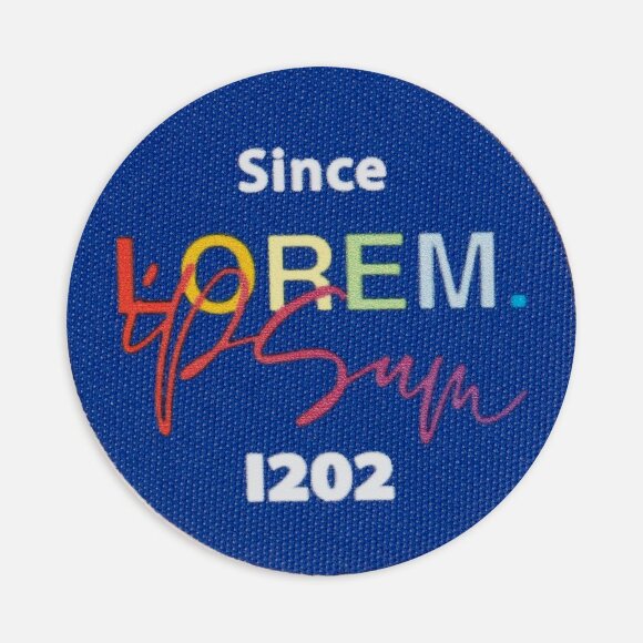 Наклейка тканевая Lunga Round, M, синяя