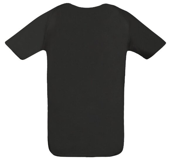 Футболка унисекс Sporty 140, черная Футболка унисекс Sporty 140, черная