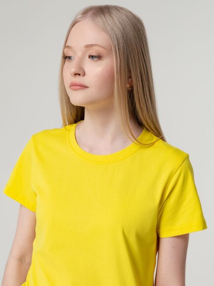 Футболка женская T-bolka Lady, желтая Футболка женская T-bolka Lady, желтая