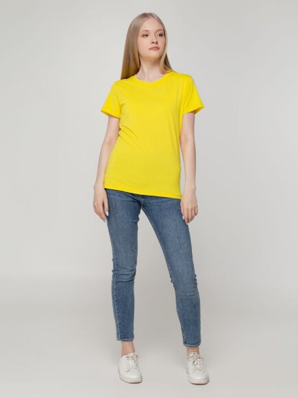 Футболка женская T-bolka Lady, желтая Футболка женская T-bolka Lady, желтая