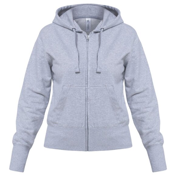 Толстовка женская Hooded Full Zip серый меланж Толстовка женская Hooded Full Zip серый меланж