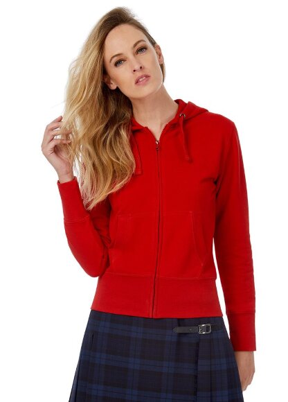 Толстовка женская Hooded Full Zip серый меланж Толстовка женская Hooded Full Zip серый меланж