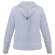 Толстовка женская Hooded Full Zip серый меланж