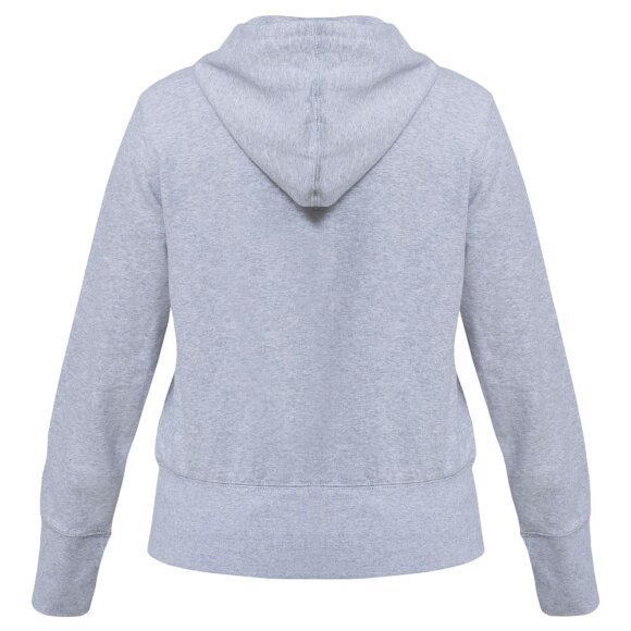 Толстовка женская Hooded Full Zip серый меланж