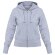 Толстовка женская Hooded Full Zip серый меланж