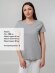 Футболка женская T-bolka Stretch Lady, серый меланж Футболка женская T-bolka Stretch Lady, серый меланж
