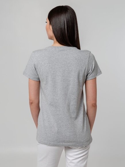 Футболка женская T-bolka Stretch Lady, серый меланж Футболка женская T-bolka Stretch Lady, серый меланж