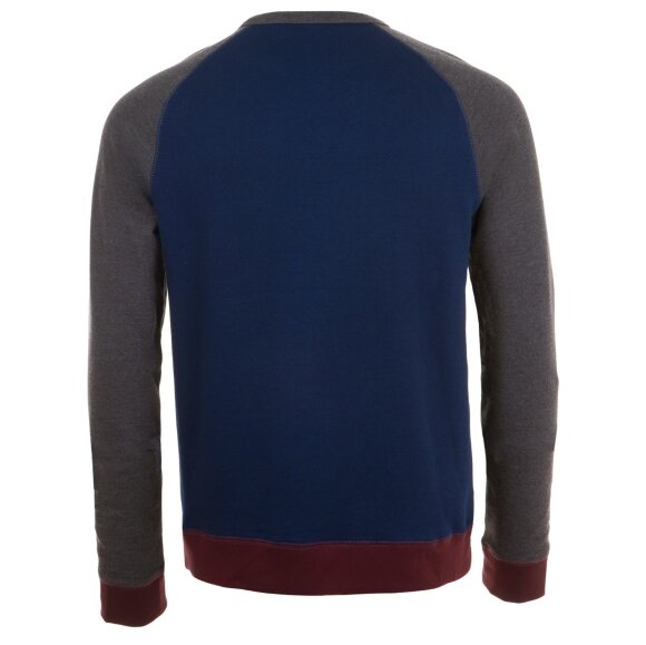 Толстовка унисекс Sandro, темно-синяя с черным меланжем Толстовка унисекс Sandro, темно-синяя с черным меланжем