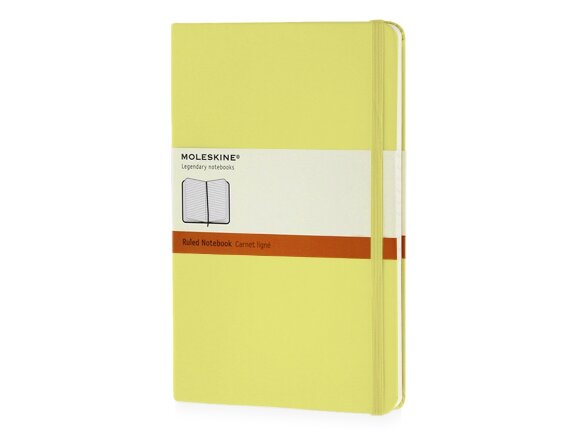 Записная книжка Moleskine Classic (в линейку) в твердой обложке, Large (13х21см), цитрусовый Записная книжка Moleskine Classic (в линейку) в твердой обложке, Large (13х21см), цитрусовый