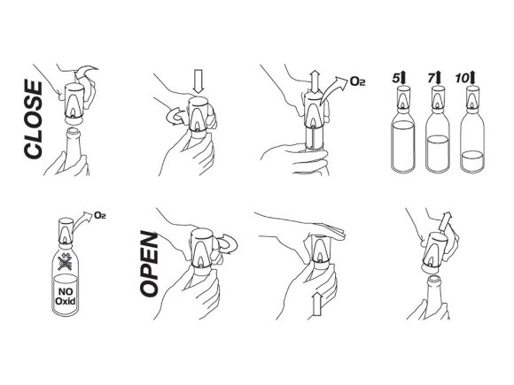 Вакуумная пробка для вина Vacuum, серебристый Вакуумная пробка для вина Vacuum, серебристый