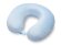 Подушка Basic из микрофибры с эффектом памяти U-shape, небесно голубой NEW