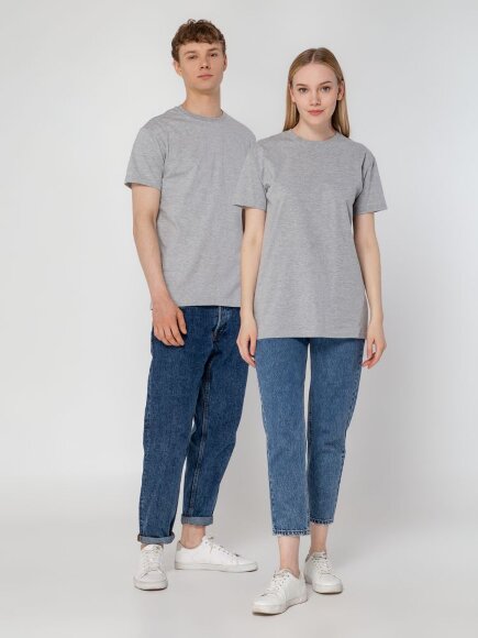 Футболка унисекс T-Bolka 160, серый меланж Футболка унисекс T-Bolka 160, серый меланж